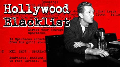 what does it mean to be blacklisted in hollywood|Hollywood blacklist 